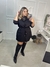 VESTIDO SOBRETUDO VEGAS ALFAIATARIA PRETO - loja online