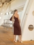 VESTIDO CANELADO CINTO DRAPEADO 10388 na internet