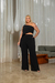 CONJUNTO CALÇA PANTALONA + BLUSA ASSIMETRICA - comprar online