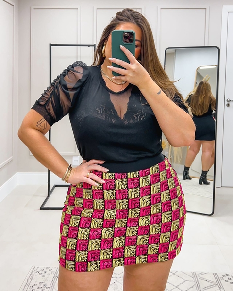 SHORTS SAIA POLIAMIDA BORDADA 220560