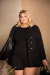 BLAZER OVER PRETO C/ BOTOES 230223