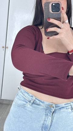 Top - Camiseta - Lilo - Bordo - comprar online