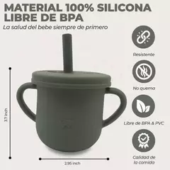 Vaso de silicona con sorbete y asas en internet