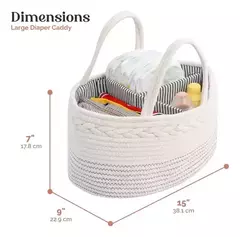 Organizador De Pañales Para Bebés, Cuerda De Algodón Portátil - tienda online