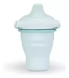 Vaso de silicona plegable con asas , antivuelco
