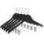 Pack Perchas Negras Adultos con Broches