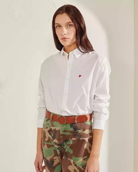 Camisa Aura Over Off White