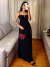 Vestido Longo Poá Mariel - comprar online