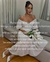 Vestido Longo com Manga Chifon Branco Diana na internet