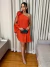 Vestido Curto Crepe Musseline Flor - comprar online