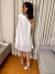 Vestido Curto Crepe Musseline Flor - loja online