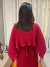Vestido Plissado com Capa