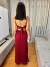 Vestido Plissado com Capa