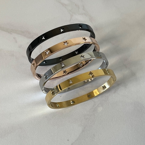 pulsera esclava mediana estrella hasta 17,5 cm