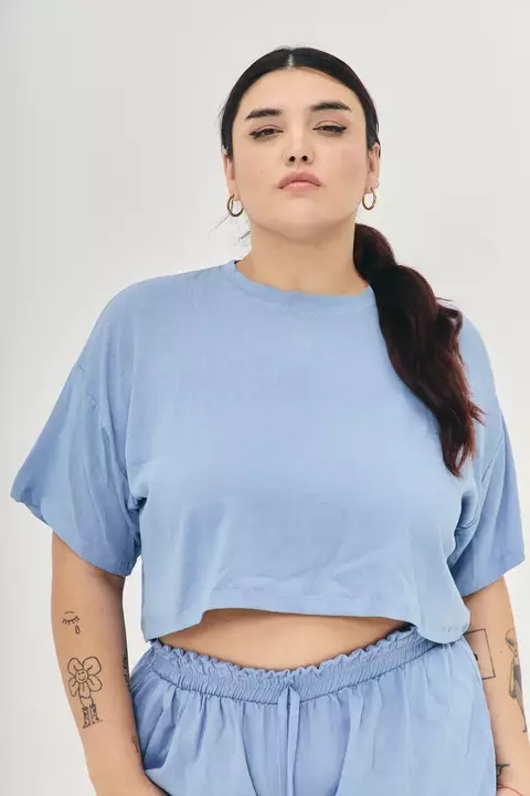 REMERA CROP LINO - comprar online