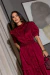 Imagem do Vestido Midi Tricoline Bordô