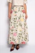 Saia Maxi Midi Bordado Floral - comprar online