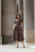 Vestido Tricoline Estampa Boho