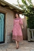 Vestido Crepe Barrado Luzia Fazzolli