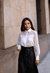 Camisa Chiffon Off White Luzia Fazzolli