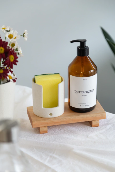 Porta esponja de cerámica - 2 colores disponibles - comprar online