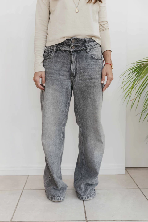 JEAN WIDE NEGRO - comprar online