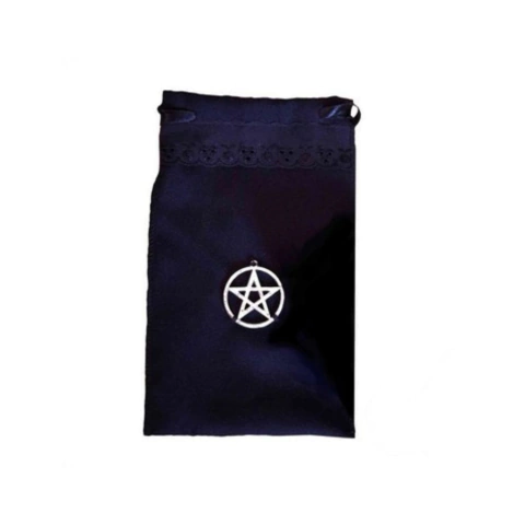Saco para Tarô Preto Pentagrama