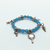 Pulseira Iemanjá com contas Azul Clara