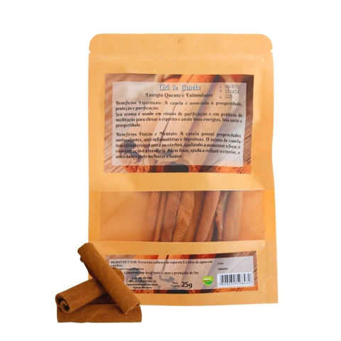Chá de Canela - Energia Quente e Estimulante.