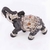 Elefante marrom com strass laranja
