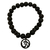 Pulseira de Pedras Vulcânicas com Pingente em OM - comprar online