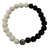 Pulseira de Pedra Obsidiana Negra e Howlita