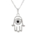 Gargantilha Hamsa com Strass Ródio - 20mm