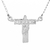 Gargantilha Cristo com Strass Ródio - 20mm