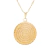Gargantilha Medalha Ave Maria Ouro - 25mm