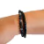 Pulseira Masculina em Couro e Pedra Vulcânica - comprar online