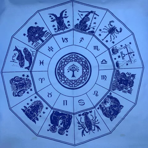 Toalha Zodíaco Azul Clara - comprar online