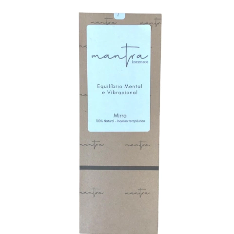 Incenso Mantra Artesanal Aroma de Mirra 100% natural