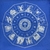 Toalha Zodíaco Azul Royal