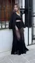 Pollera de plumetí Sianna Negro - A LA PIRINOLA