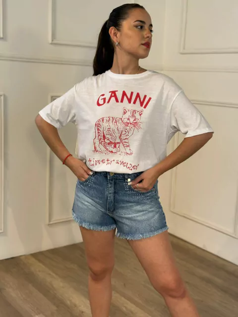 Remera Ganni Blanco