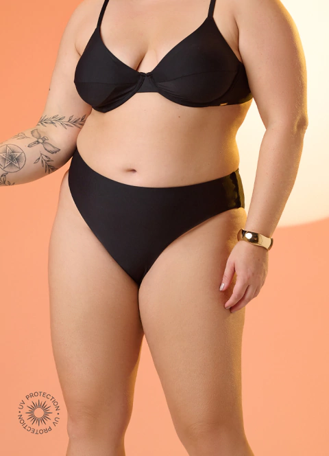 CALCINHA TANGA PLUS SIZE LUNA PRETO