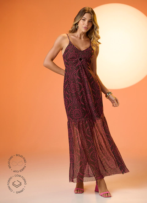 VESTIDO LONGO TULE RAÍZES DA ALVORADA - comprar online