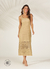 VESTIDO MIDI LARENDA OCRE