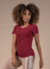 T-SHIRT LONG AEROFLOW MERLOT