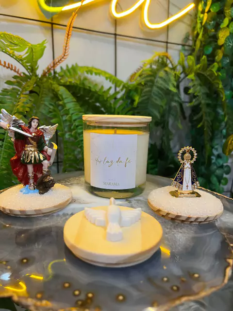 Vela Aromática 200 ml - Coleção "A Luz da Fé"