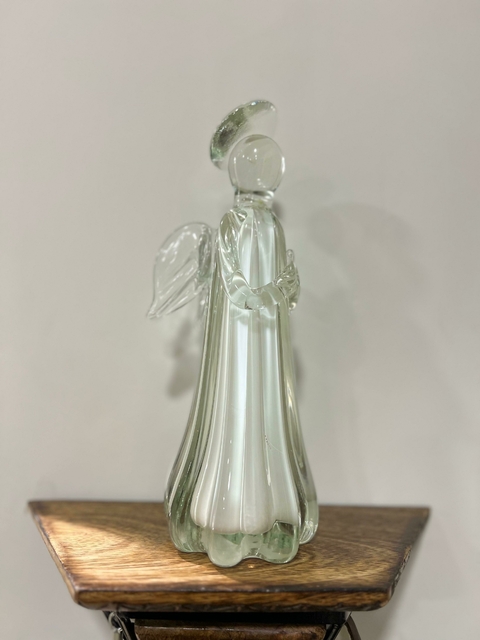 Imagem em vidro - Anjo com asas fechadas - comprar online