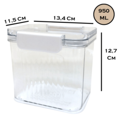 Frasco acrilico hermetico 950ml rayado - tienda online