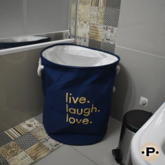 Canasto ropa Live Azul en internet