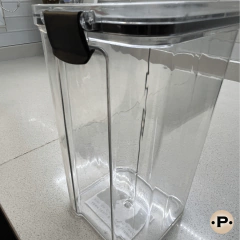 Imagen de Frasco acrílico negro 1300ml hermético